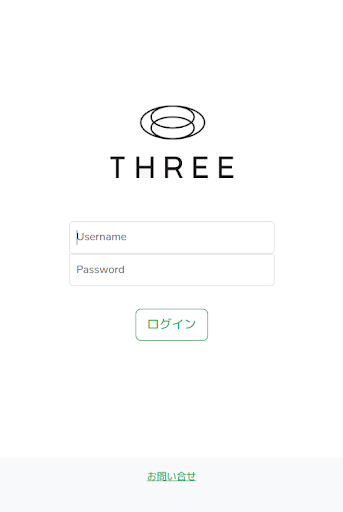 Android application THREE JAPAN screenshort