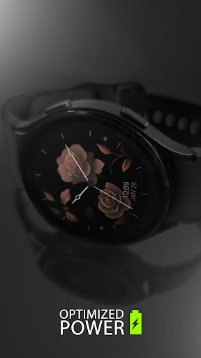 Rose Gold Flowers 2 watch face