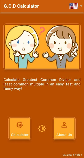 Android application Prime Factorization - GCD- lcm screenshort