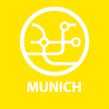 City transport map Munich icon