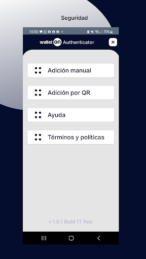 WalletOn Authenticator Screen 2