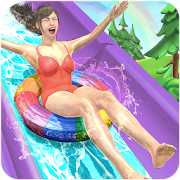 Water Parks Extreme Slide Ride : Amusement Park 3D