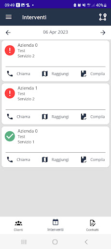 Android application EuroCorporation screenshort