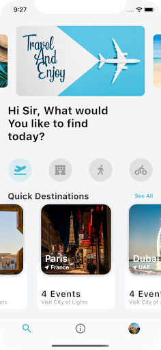 Moon Trips - a Travel Gadget Screen 2