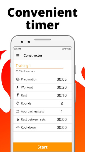 Burn IT Workout Tabata Timer Screen 2