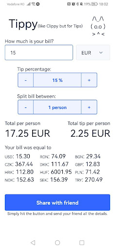 Tippy - Tip Calculator Screen 2