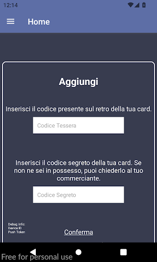 Moonycard Screen 2