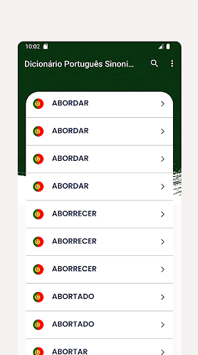 Dicionário Português Sinonimos Screen 2