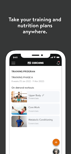 Total PKG Fitness Coaching Screen 2
