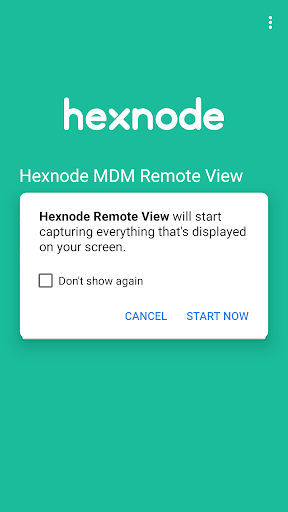 Hexnode MDM Remote View Screen 2