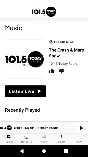 101.5 Today Radio Screen 2