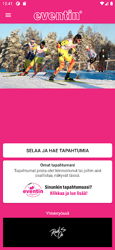 Android application Eventin screenshort