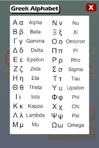 Learn Greek Alphabet Pairs