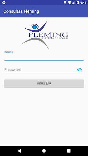 Android application Fleming Consultas screenshort