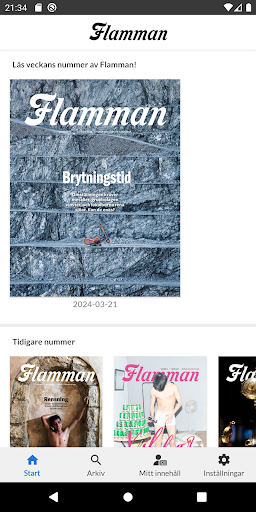 Android application Flamman screenshort