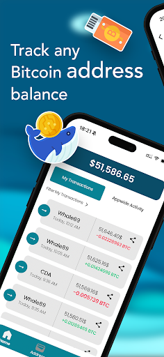 Android application BTC Address Monitoring screenshort