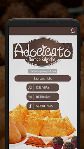 Android application Cafeteria Adocicato screenshort