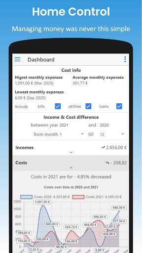 Android application Home Income & Expense Manager screenshort