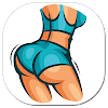 buttocks workout , 30 day home icon