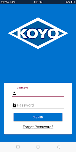 Android application Koyo Mobile Hub screenshort
