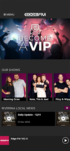 Android application Edge FM 102.5 screenshort