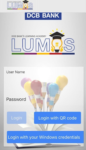 Android application LUMOS: DCB Bank’s E-learning screenshort