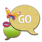 GO SMS THEME/ButterflyKissGld icon