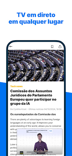 Euronews - Notícias TV vivo screenshot 3