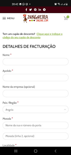 Zungueira Online Screen 3