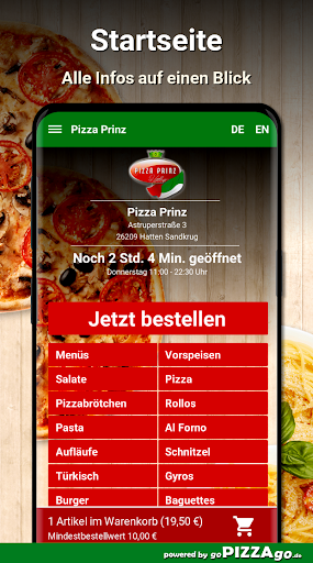 Pizza Prinz Hatten Sandkrug Screen 2