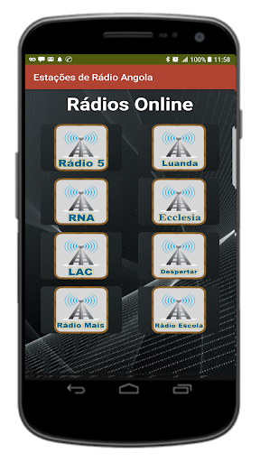 Android application Rádio Angola screenshort