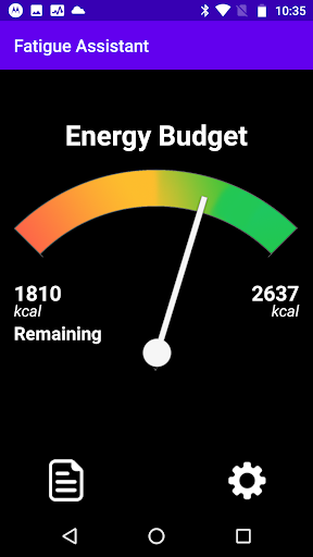 Android application Fatigue Assistant screenshort