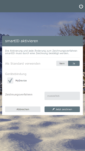 Android application DolomitenBank smartID screenshort