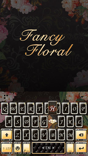 Android application Fancy Floral Keyboard Theme screenshort
