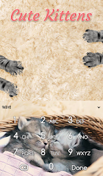 Cute Kittens Animated Keyboard + Live Wallpaper