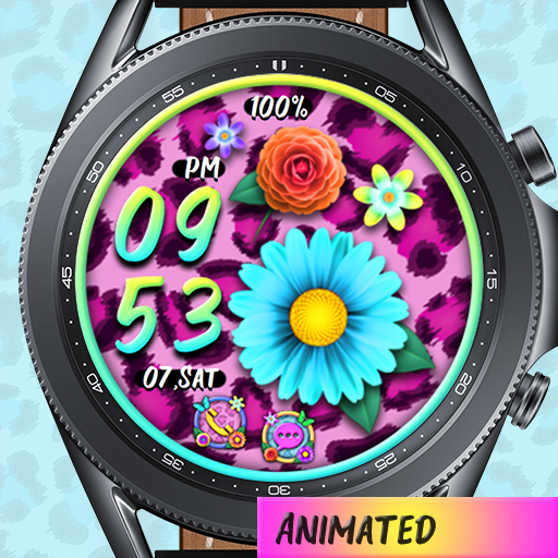 Leopard Flower Set_Watchface logo