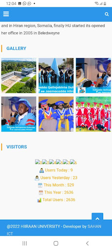 HIIRAAN UNIVERSITY HU Screen 2
