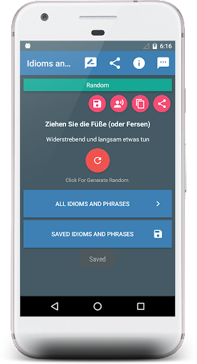 German Idioms and Phrases Screen 2