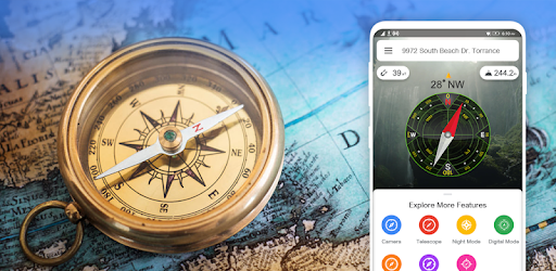 Digital Compass – Smart Compass for Android cover