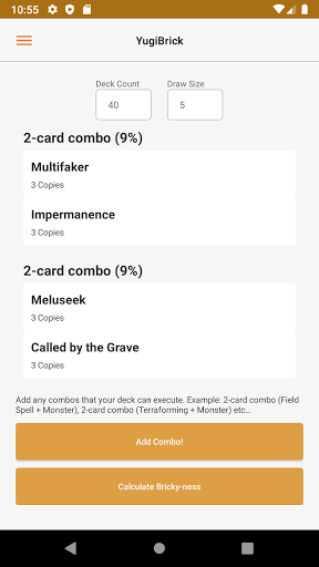 Android application YugiBrick screenshort