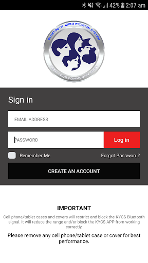 KYCS Keep Your Community Safe Screen 2