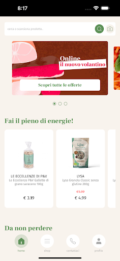 P&V: Italian Food Delivery Screen 2