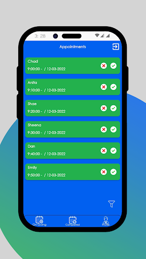 RealTime Appointment Screen 3