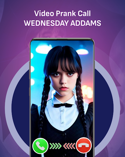 Android application Wednesday Addams Prank Call screenshort
