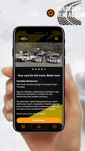 Android application Trackday-Rental screenshort