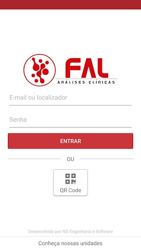 Android application Laboratório FAL screenshort