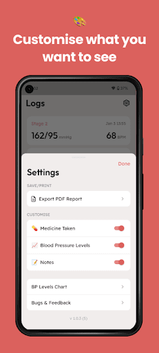 BP Log - Blood Pressure Diary Screenshot 4 - AppWisp.com