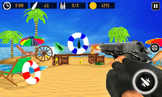 Bottle Shoot Game Gun Shooting Screenshot