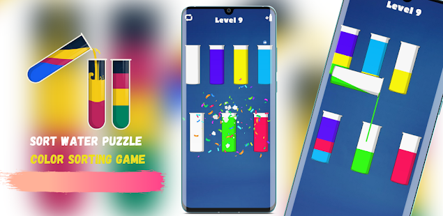 Sort Water Puzzle - Color Sorting Game 1 APK + Mod (Unlimited money) إلى عن على ذكري المظهر