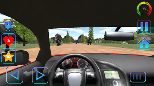 Car Racing in Dinos Screen 2